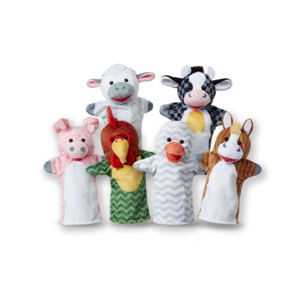 Петрушки за куклен театър Melissa and Doug Животни от фермата 19121