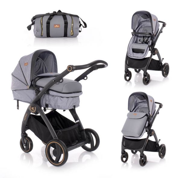 Бебешка количка Lorelli ADRIA Grey