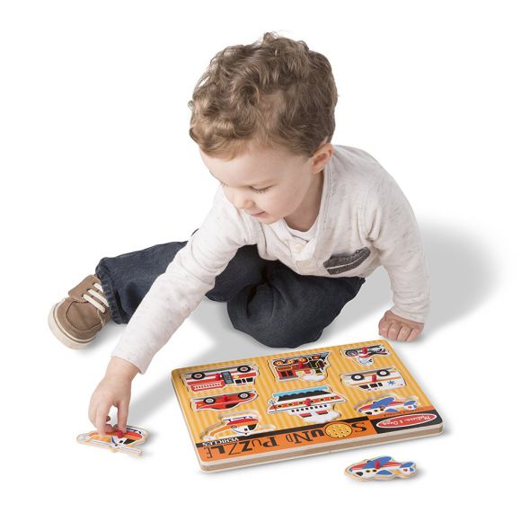 Пъзел със звуци Melissa and Doug Превозни средства 10725