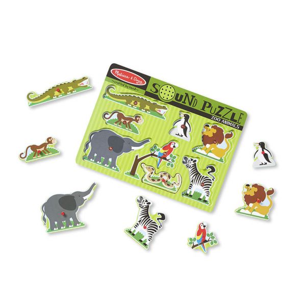 Пъзел със звуци Melissa and Doug Zoo с животни 10727