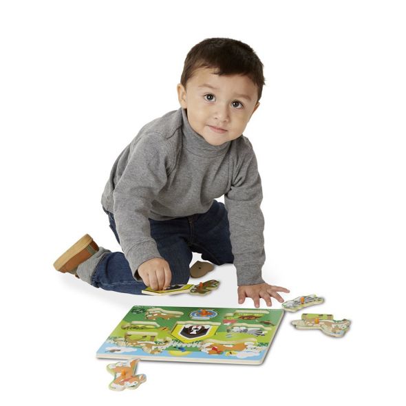 Дървен пъзел Melissa and Doug Домашни животни 19053