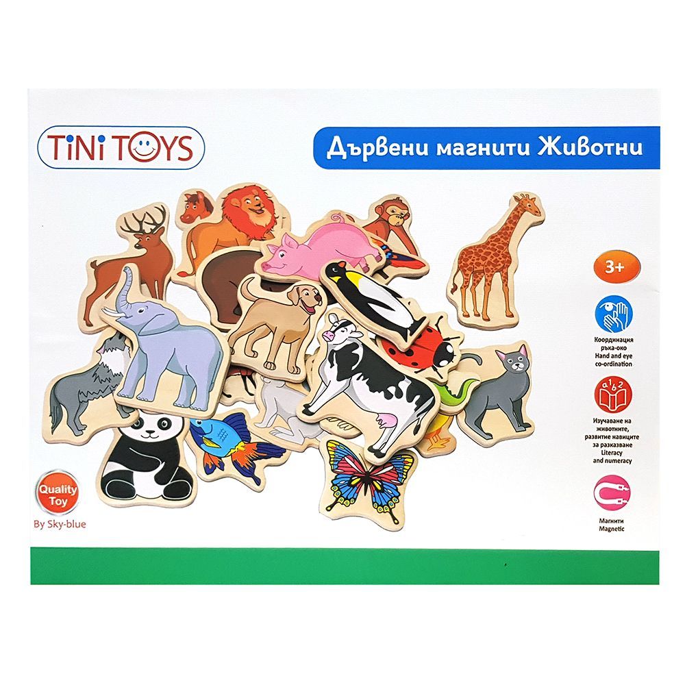 Дървени магнити Животни