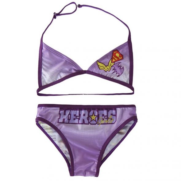 Бански 2 части Cerda Super Heroes Girls лилав Размер 104-158 cm 2200001927