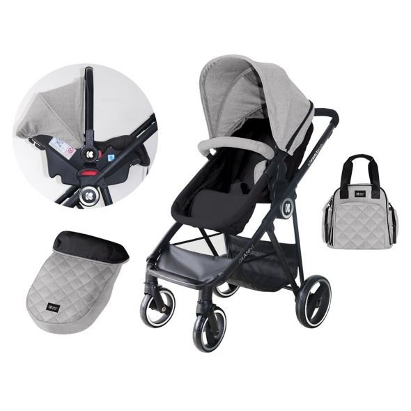 Комбинирана количка Kikka Boo 3 в 1 с трансф.седалка Gianni Grey