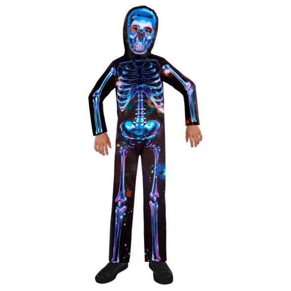 Детски карнавален костюм Amscan Neon Skeleton Boy 3-8 години