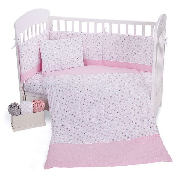 Спален комплект Kikka Boo трико 5 ч-т Pink Flowers 60х120