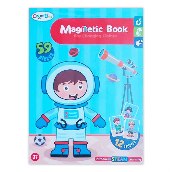 Магнитна книга Raya Toys Дрехи за момче 59 части 63001