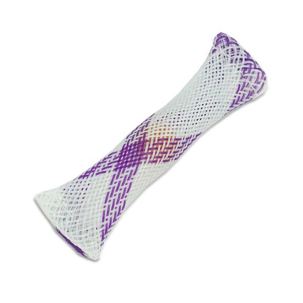 Fidget-антистрес играчка Marble and Mesh топче в мрежа бяло-лилаво