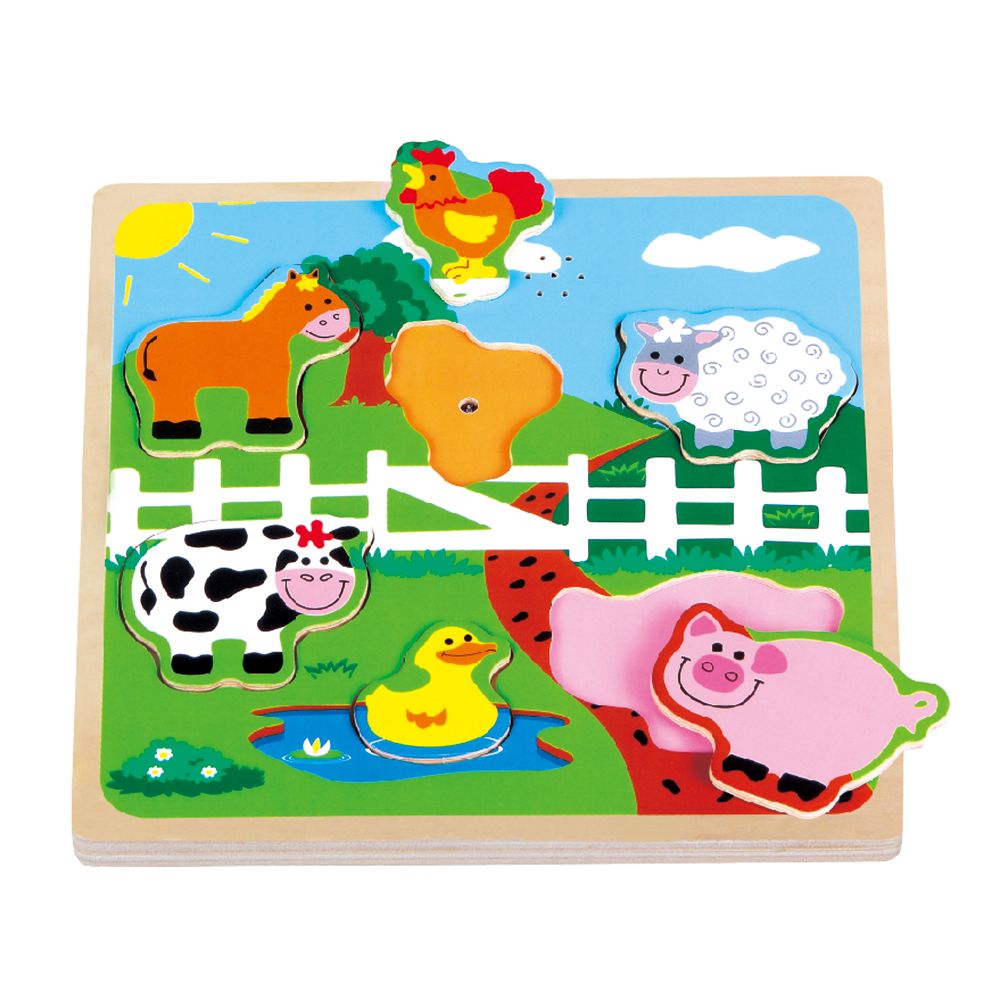 Дървен музикален пъзел, Ферма