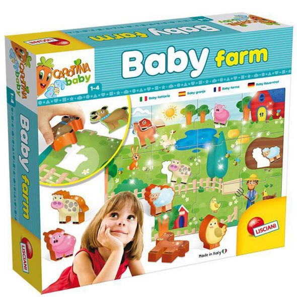 Детски пъзел-игра Lisciani Фермата Carotina Baby 67848