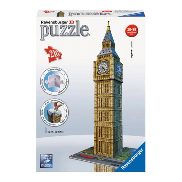 Пъзел 3D Ravensburger Биг Бен, Лондон 216 ч.