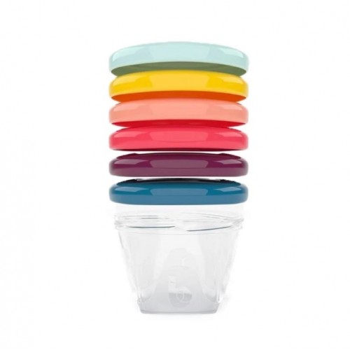 Babymoov Купички за храна Rainbow 6 броя,180ml