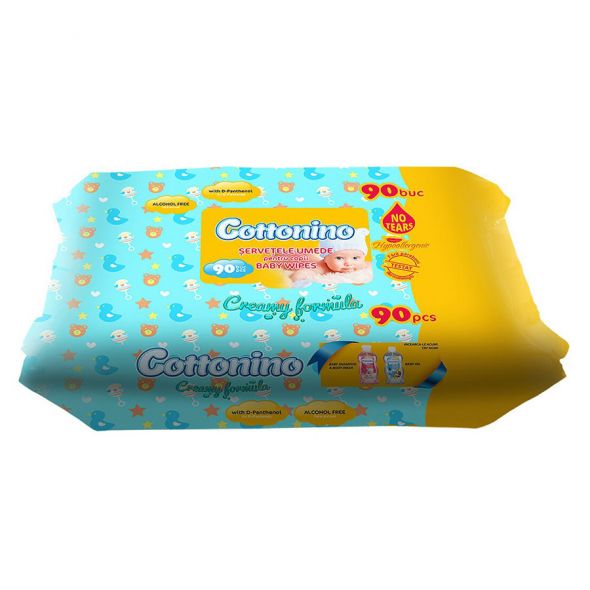 Бебешки мокри кърпи Cottonino 90 бр.