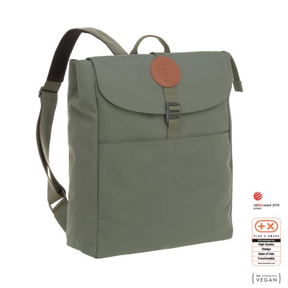 Чанта за бебешка количка Lassig Backpack Olive 1103015513