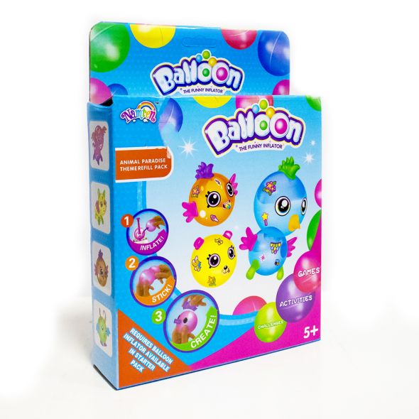 Балони с аксесоари за декориране Raya Toys Птици и животни, 36 броя