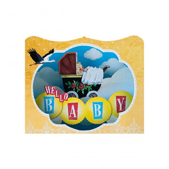 Картичка Gespaensterwald 3D Hello Baby