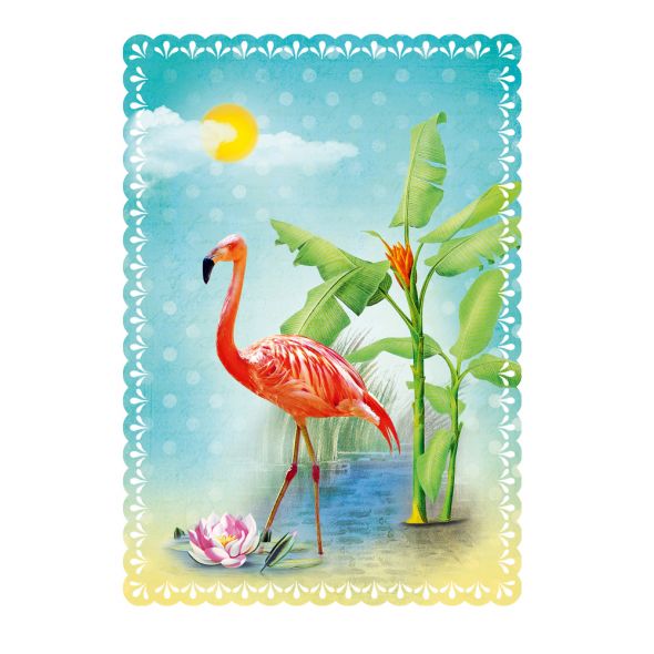 Картичка Gespaensterwald Romantique фламинго