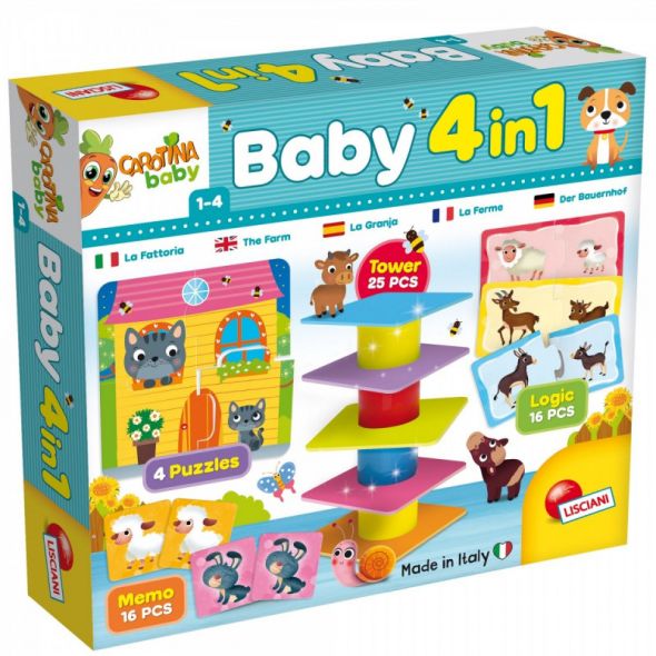 Колекция игри Lisciani CAROTINA BABY 4в1 79872