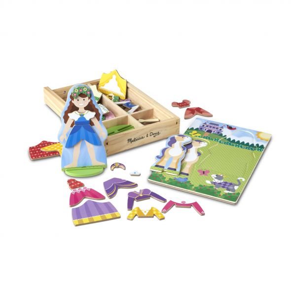 Комплект Melissa&Doug Принцеси магнитни дрехи 40321