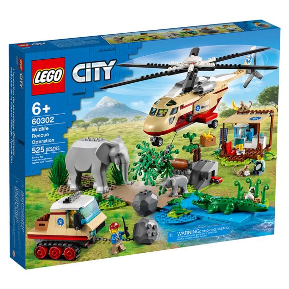 Конструктор LEGO City Спасителна операция в дивата природа 60302