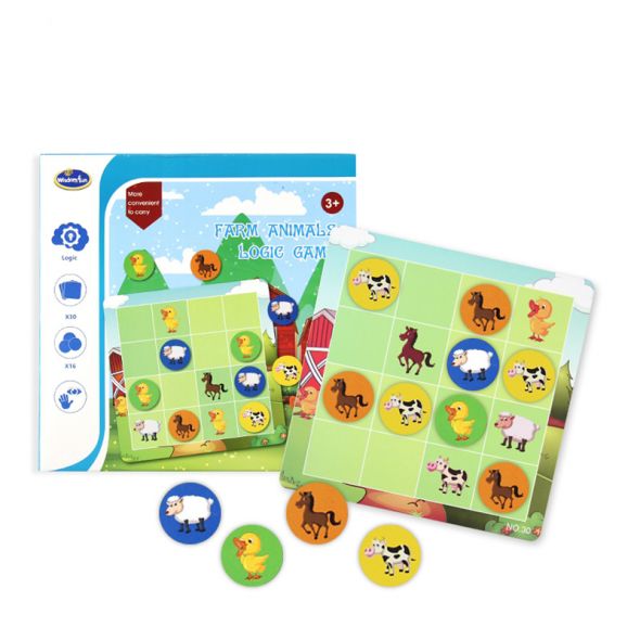 Логическа игра Raya Toys, Farm Animals