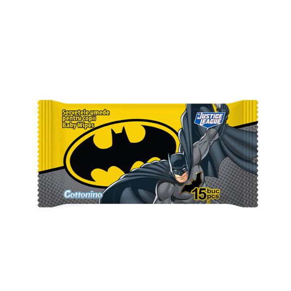 Мокри кърпи Cottonino JL BATMAN 15 бр.