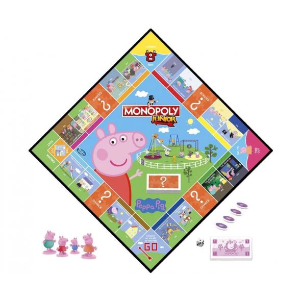 Монополи Джуниър Hasbro Peppa Pig E1656