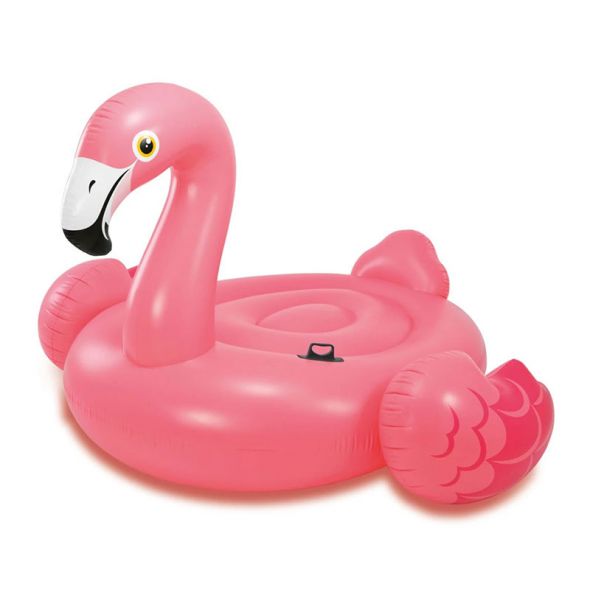 Надуваем остров INTEX Розово фламинго 218х211х136 см