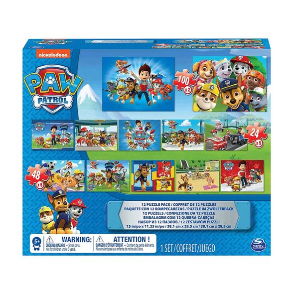 Пъзел Spin Master 12в1 Paw Patrol 100 части