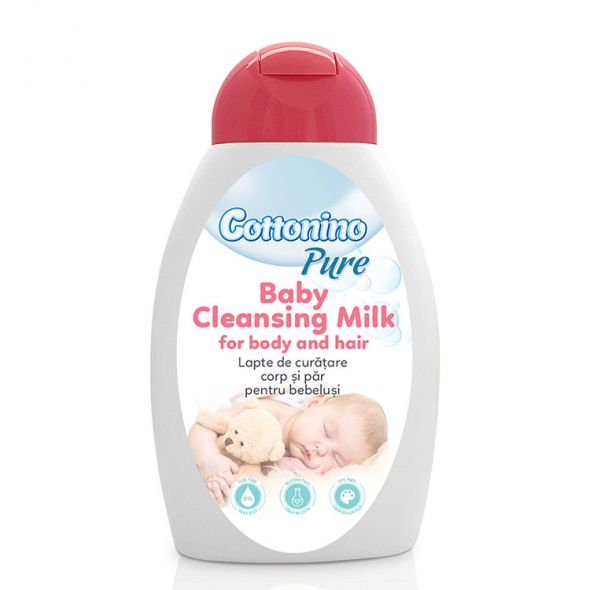 Почистващо мляко Cottonino Pure За коса и тяло 300 мл