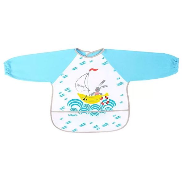 Престилка дълъг ръкав животни Babyono 837