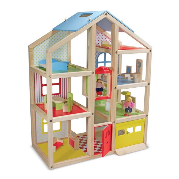 Дървена къща с обзавеждане Melissa and Doug 12462