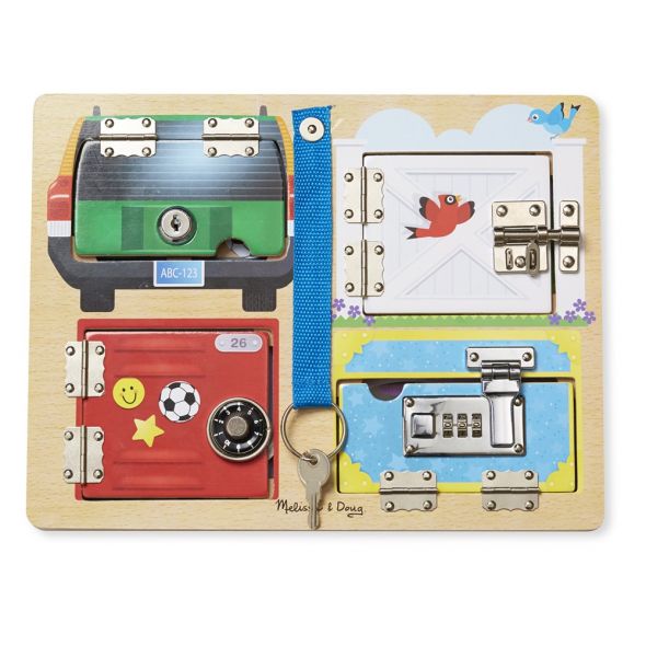 Дървена дъска със заключалки Melissa and Doug 19540