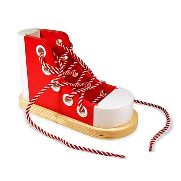 Дървена обувка с връзки Melissa and Doug 13018