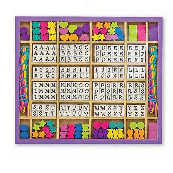 Дървени бижута с букви Melissa and Doug 13774