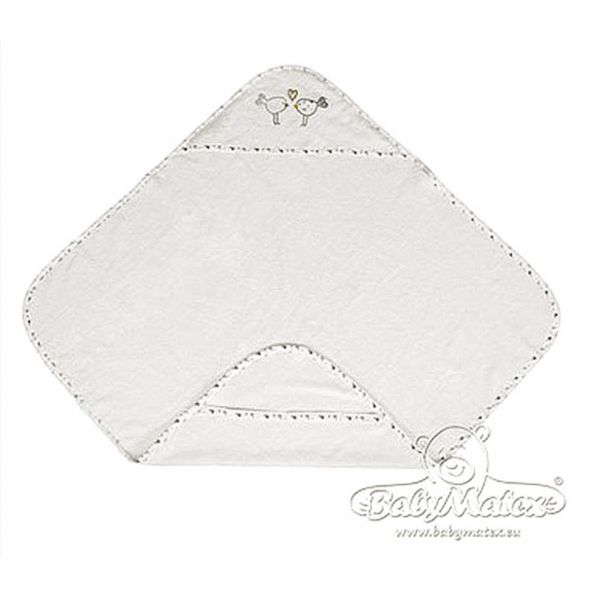 Хавлия с качулка Baby Matex Maxi Plus Birds 0216 02, Екрю