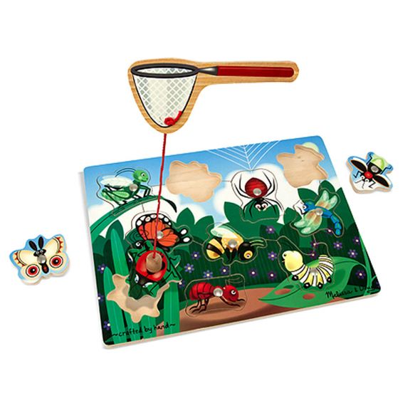 Дървен пъзел Melissa&Doug Магнитно кепче за буболечки 13779