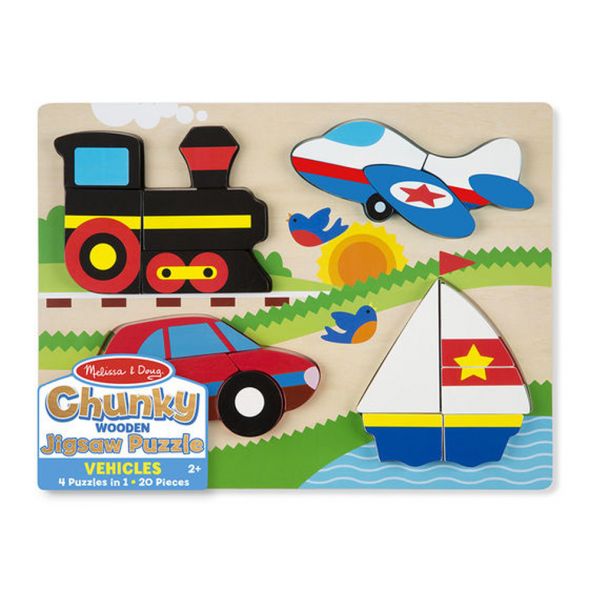 Дървен пъзел Melissa and Doug Превозни Средства 11893
