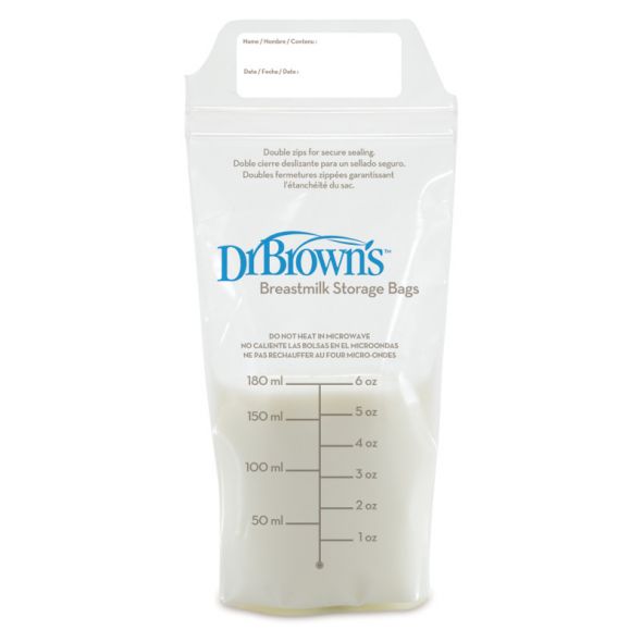 Торбички за кърма Dr. Brown’s 180ml 25 бр.