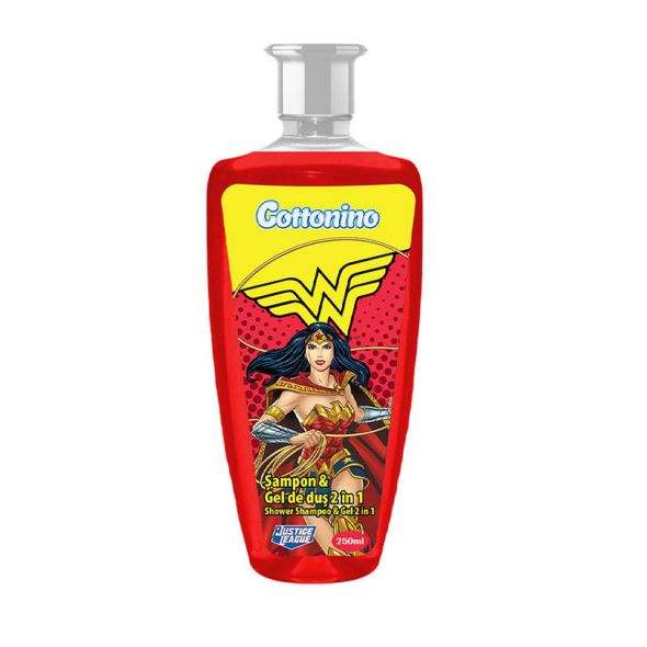 Шампоан-душ гел Cottonino JL Wonder Woman 2в1 250 мл.